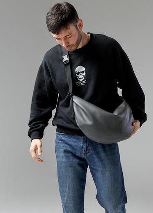 Чоловіча сумка високої якості українського виробництва хобо - сумка-мішок