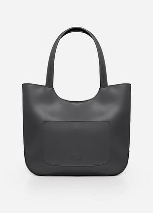 Графит - элегантная сумка классического дизайна и большого размера с одним отделением на молнии (луцк, 847)