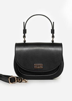 Черный - елегантный, фабричный клатч высокого качества украинского производства, под клапаном (луцк, 854)