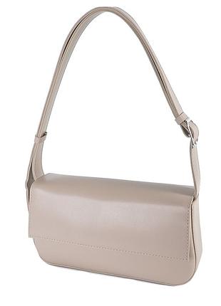 Беж тауп - под клапаном – каркасный клатч высокого качества украинского производства (луцк, 805)