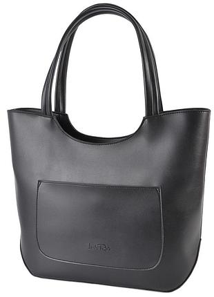 Черная - элегантная сумка классического дизайна и большого размера с одним отделением на молнии (луцк, 847)