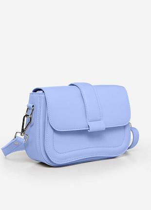 Голубой - фабричный клатч высокого качества украинского производства, под клапаном (луцк, 846)
