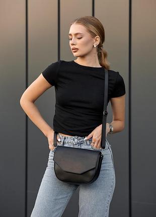 Жіноча сумка від українського виробника, високої якості -  чорна