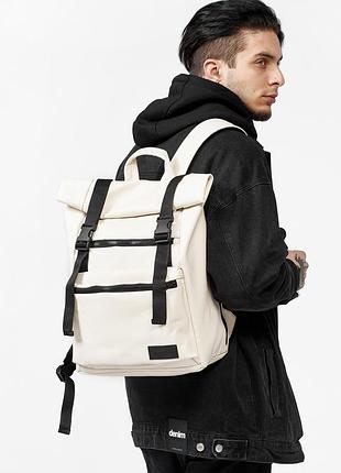 Рюкзак стильний  -  бежевий