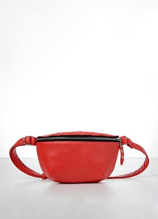 Сумка на пояс бананка високої якості українського виробництвамолодіжна - червона