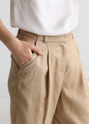 Льняные штаны брюки чиносы
