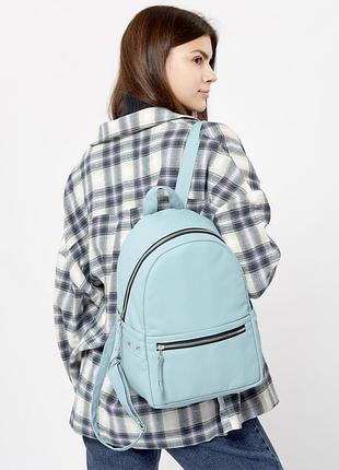 Жіночий рюкзак високої якості українського виробництва зручність   голубий