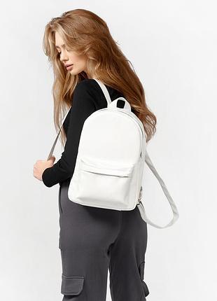 Жіночий рюкзак високої якості українського виробництвастиль, білий