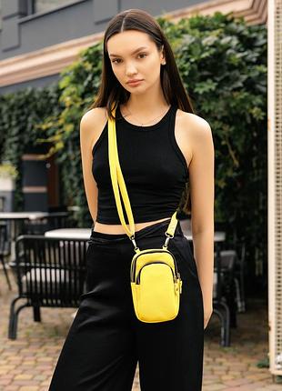 Жіноча сумка високої якості українського виробництва - стильна та елеганта, жовтий