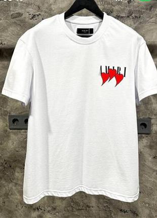 Футболка amir white color shirt ❤️❤️❤️ for три серця унісекс s розмір