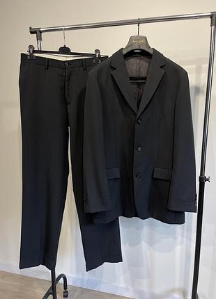 Костюм чорний чоловічий hugo boss піджак + брюки