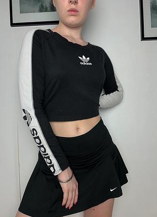 Лонгслів кроп топ adidas