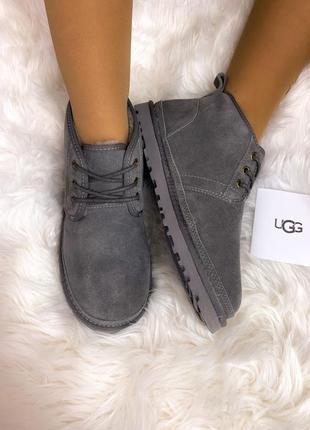 Ботинки женские угг 
ugg neumel gray1 фото