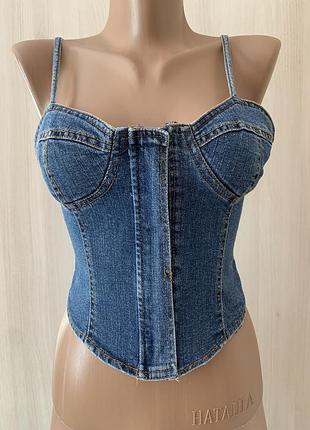 Топ джинсовий