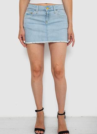 Юбка джинсовая цвет голубой туркменистан