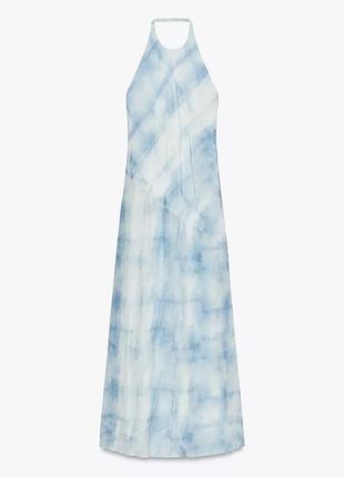 Платье хальтер с эффектом tie-dye 5