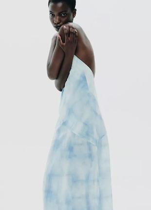 Платье хальтер с эффектом tie-dye 10