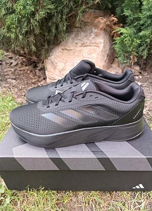 Мужские легкие черные беговые кроссовки adidas duramo 47 размер