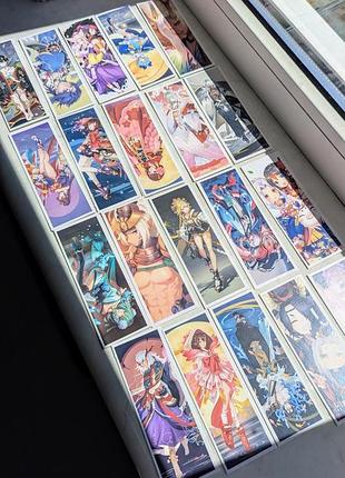 Стікери прямокутні аніме 60шт онміодзі