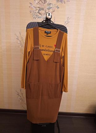 Сарафан+реглан ( комплект). размер m/s.