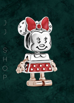 Серебряная бусина шарм "робот минные маус" pandora (пандора) 789090c01