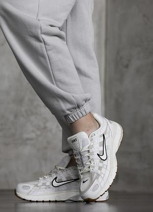 Кроссовки nike p-6000 white black