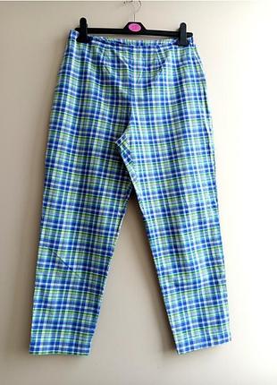 Легкие коттоновые брюки на высокой посадке