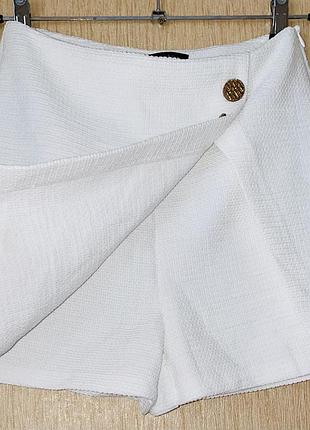 Біла спідниця шорти zara 6