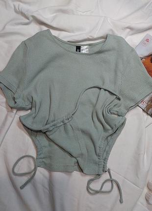 Топ футболка с завязками