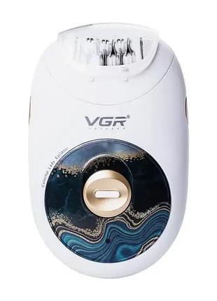 Эпилятор женский vgr v-706 аккумуляторный, черный, розовый, зеленый