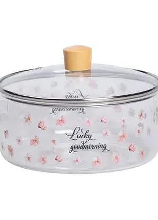 Кастрюля из боросиликатного стекла 2,5 л