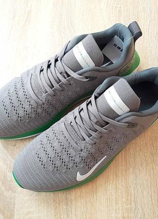 Кросівки nike reactx infinity run 4 road сірі з зеленим 6