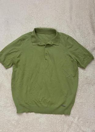 Рубашка поло яблочного цвета