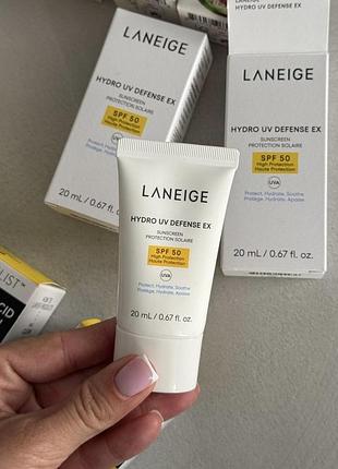 Cонцезахисний крем laneige hydro uv defence ex spf 50 20 ml