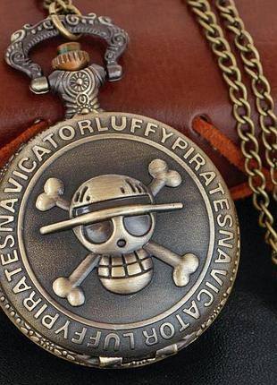 Anime one piece годинник ван-пісі аніме піратський годинник на ланцюжку