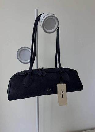 Серая замшевая сумка люкс