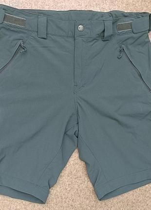Оригінальні стильні полегшені швидкосохнущі шорти чоловічі salomon advanced skin темно зеленого кольору для туризму