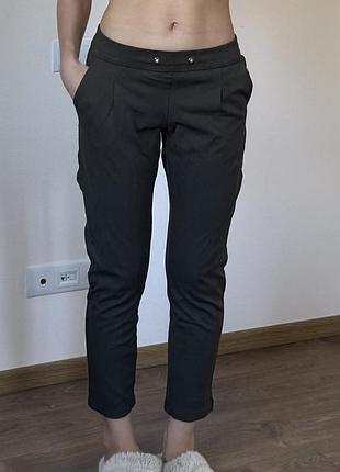 Жіночі штани трикотажні кольору хакі. жіночі повсякденні штани. жіночі трикотажні штани