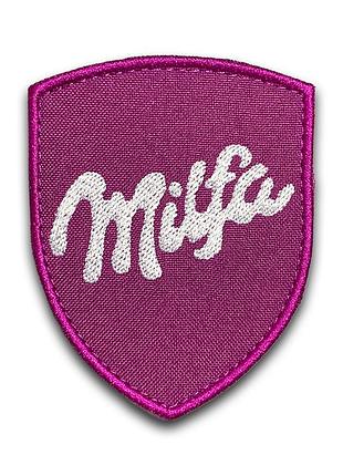№468 шеврон "milfa", 9х7 см