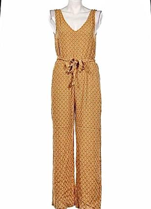 Горчичный,натуральный комбинезон