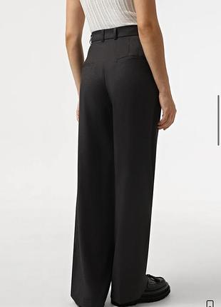 Штани пaлaццo темно-cіpий  cher 17
