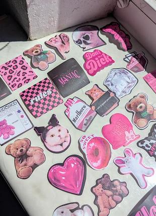 Стикеры 55шт pink 6