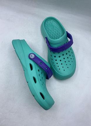 Крокси kids active clog teal/violet оригінал