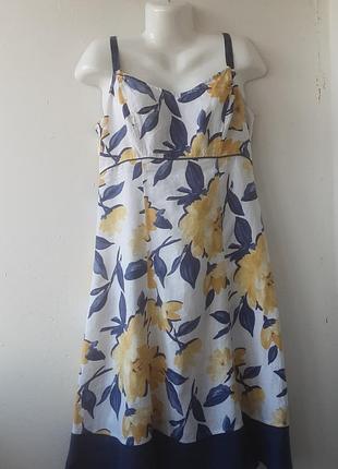 Льняной сарафан per uno p 44-46