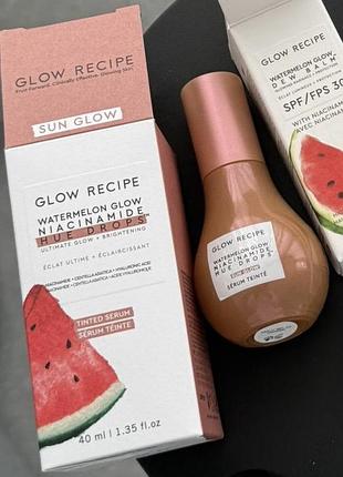 Glow recipe watermelon glow niacinamide hue drops sun glow