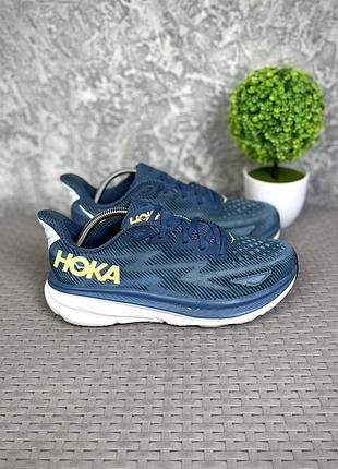 Hoka clifton 9 кроссовки 44 размер беговые синие оригинал