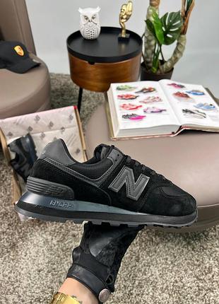 Мужские кроссовки new balance 574 all black