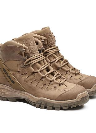 Справжні чоловічі тактичні черевики, берці, вологостійкі, водонепронекні 606-хакі(беж) зима