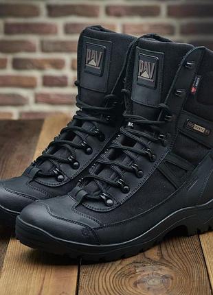 Справжні чоловічі та жіночі тактичні черевики, берці дихаючи , чорного кольору осінь-весна артикул: