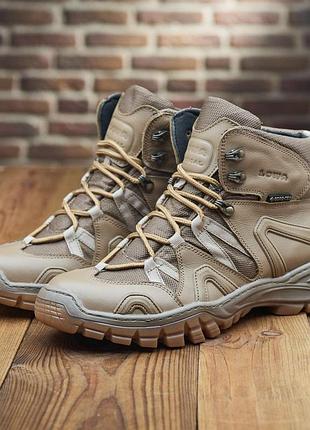 Справжні чоловічі тактичні черевики, берці, вологостійкі, водонепронекні на гортексі 618 прошиті